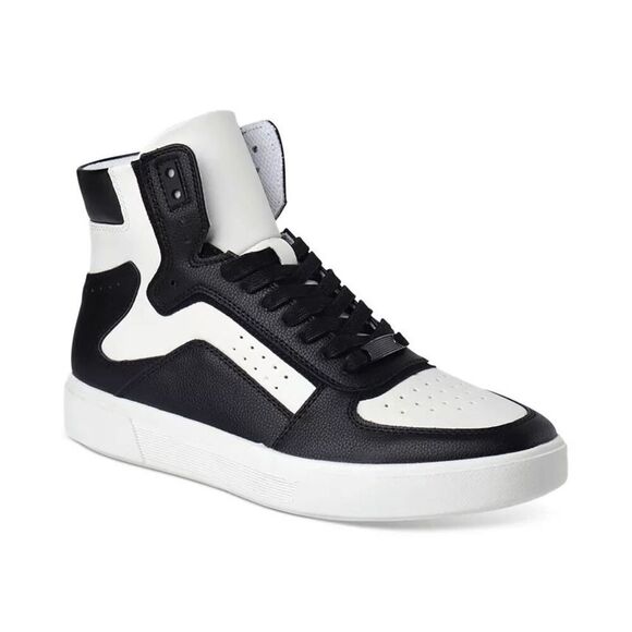 I.N.C. International Concepts Men's Keanu High Top Sneakers - Black/White 9M - Picture 7 of 8